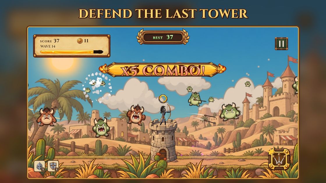 Hold the line against the monster horde.